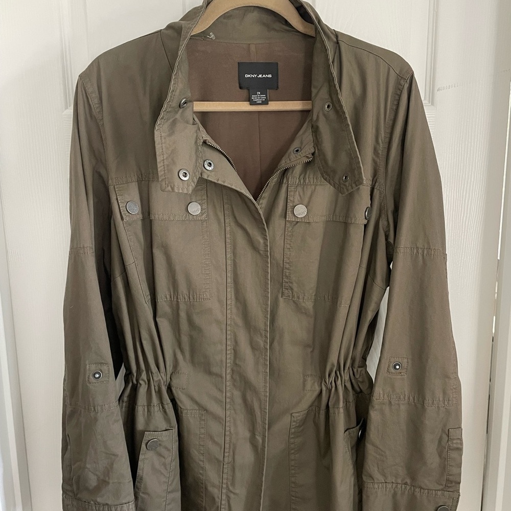 DKNY Olive Utility Field Jacket